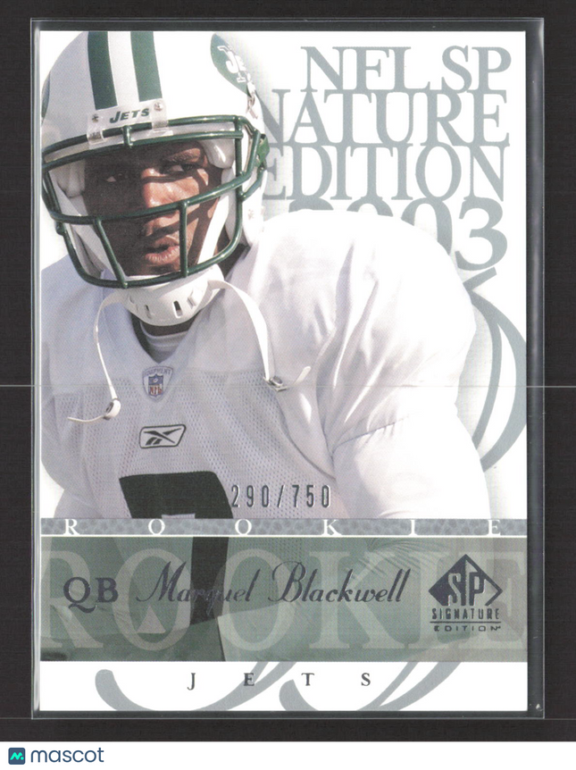 2003 Upper Deck SP Signature Edition Marquel Blackwell #104 290/750