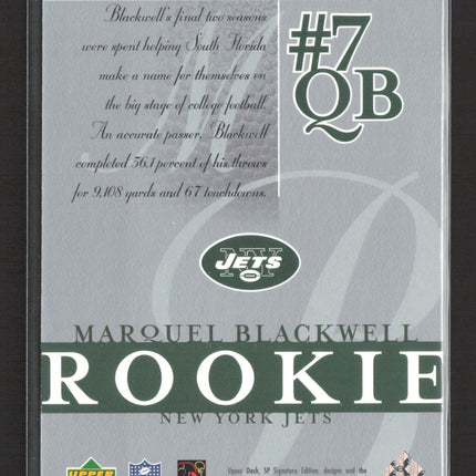 2003 Upper Deck SP Signature Edition Marquel Blackwell #104 290/750