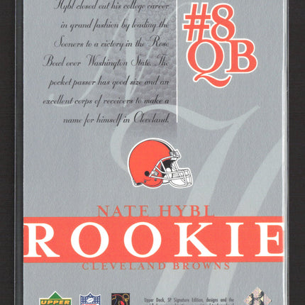 2003 Upper Deck SP Signature Edition Nate Hybl #103 478/750