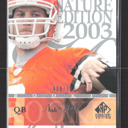 2003 Upper Deck SP Signature Edition Nate Hybl #103 409/750