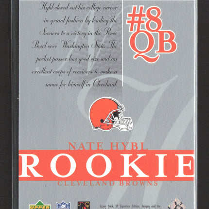 2003 Upper Deck SP Signature Edition Nate Hybl #103 409/750