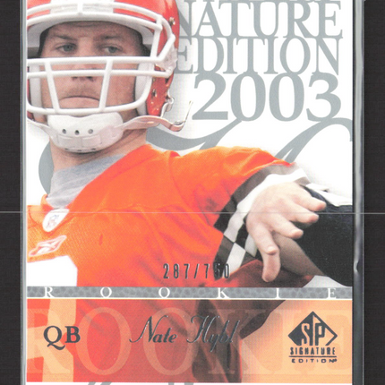 2003 Upper Deck SP Signature Edition Nate Hybl #103 287/750