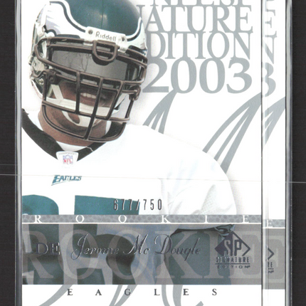 2003 Upper Deck SP Signature Edition Jerome McDougle #130 677/750