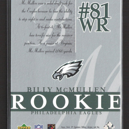 2003 Upper Deck SP Signature Edition Billy McMullen #127 /750
