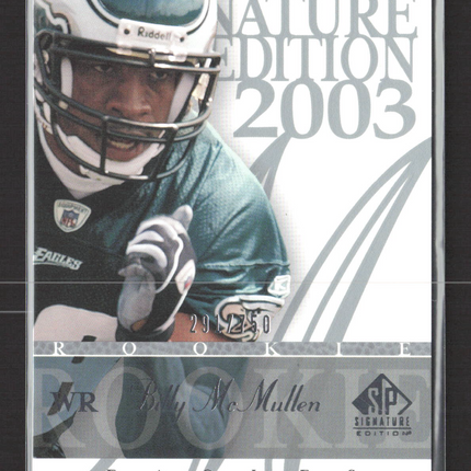 2003 Upper Deck SP Signature Edition Billy McMullen #127 /750