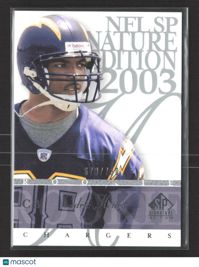 2003 Upper Deck SP Signature Edition Cedric Henry #126 /750