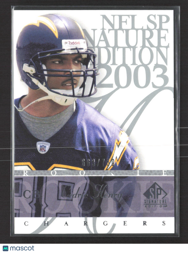 2003 Upper Deck SP Signature Edition Cedric Henry #126 /750