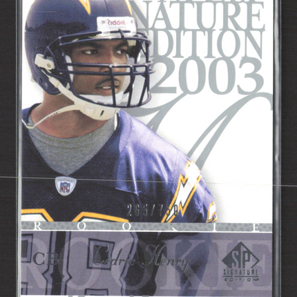 2003 Upper Deck SP Signature Edition Cedric Henry #126 265/750