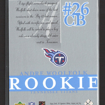 2003 Upper Deck SP Signature Edition Andre Woolfolk #125 698/750