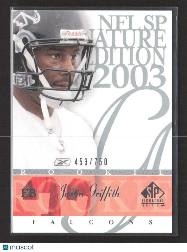 2003 Upper Deck SP Signature Edition Justin Griffith #122 453/750