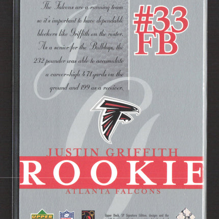 2003 Upper Deck SP Signature Edition Justin Griffith #122 453/750
