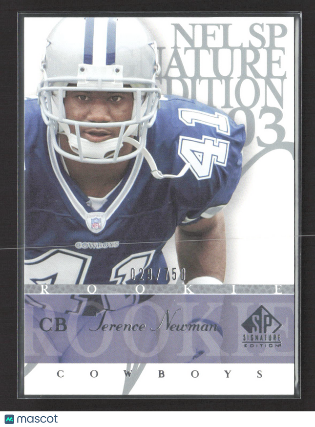 2003 Upper Deck SP Signature Edition Terence Newman #118 029/750