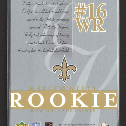 2003 Upper Deck SP Signature Edition Kareem Kelly #115 219/750
