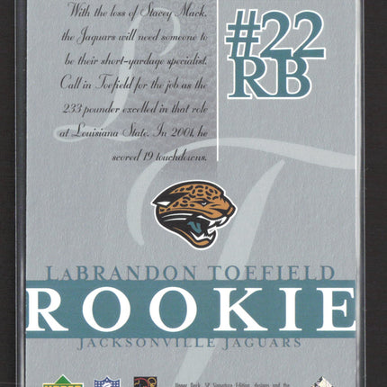 2003 Upper Deck SP Signature Edition LaBrandon Toefield #114 167/750