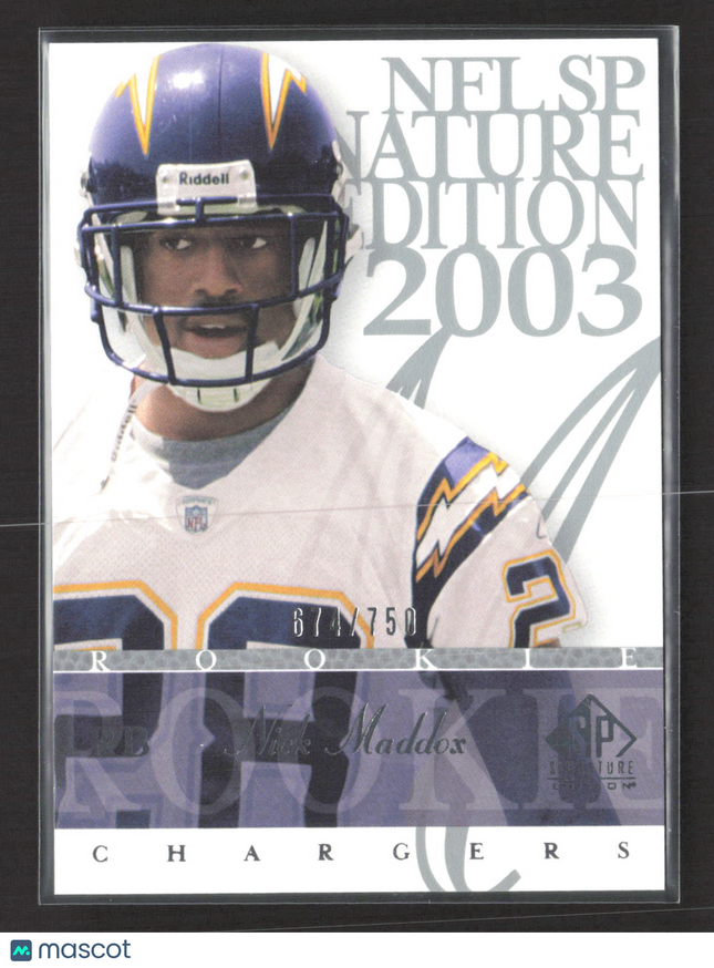 2003 Upper Deck SP Signature Edition Nick Maddox #113 /750