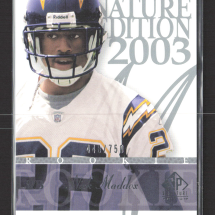 2003 Upper Deck SP Signature Edition Nick Maddox #113 448/750
