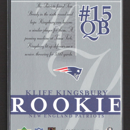 2003 Upper Deck SP Signature Edition Kliff Kingsbury #165 /750