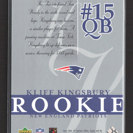 2003 Upper Deck SP Signature Edition Kliff Kingsbury #165 239/750