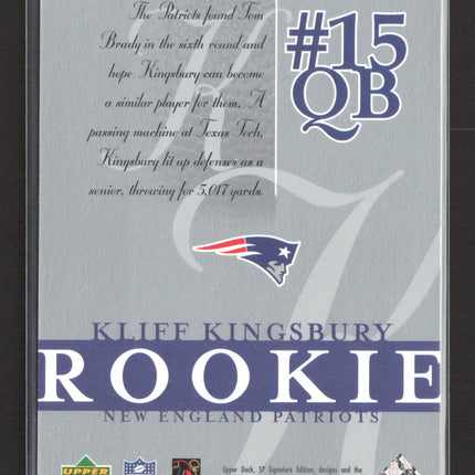 2003 Upper Deck SP Signature Edition Kliff Kingsbury #165 086/750