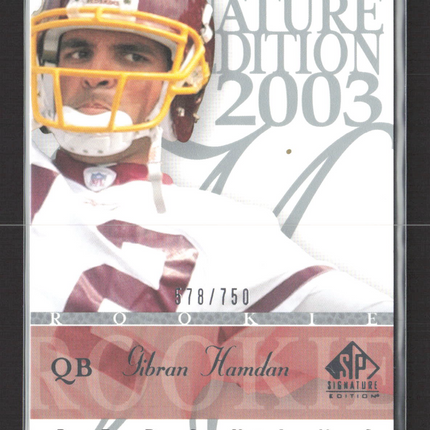 2003 Upper Deck SP Signature Edition Gibran Hamdan #164 578/750