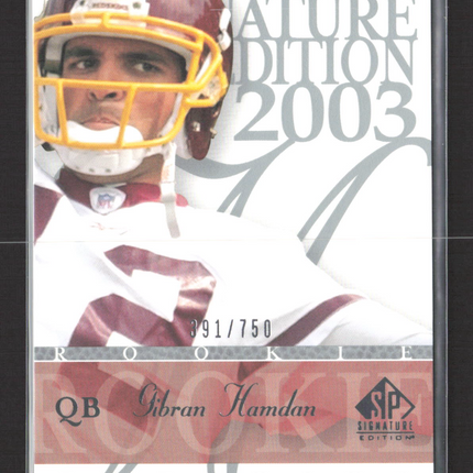 2003 Upper Deck SP Signature Edition Gibran Hamdan #164 391/750