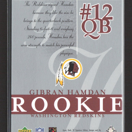 2003 Upper Deck SP Signature Edition Gibran Hamdan #164 391/750