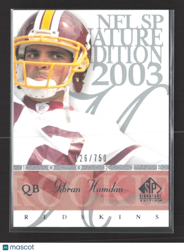 2003 Upper Deck SP Signature Edition Gibran Hamdan #164 126/750