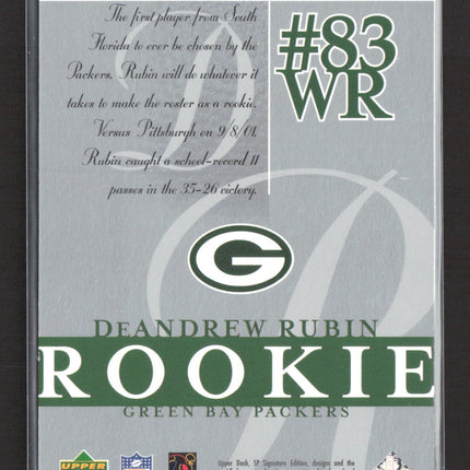 2003 Upper Deck SP Signature Edition DeAndrew Rubin #153 728/750