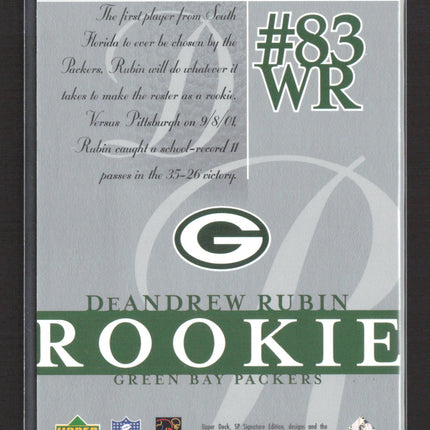 2003 Upper Deck SP Signature Edition DeAndrew Rubin #153 564/750