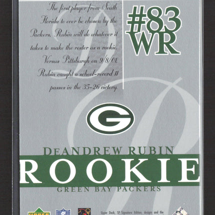 2003 Upper Deck SP Signature Edition DeAndrew Rubin #153 213/750