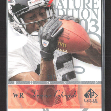2003 Upper Deck SP Signature Edition Terrence Edwards #151 681/750