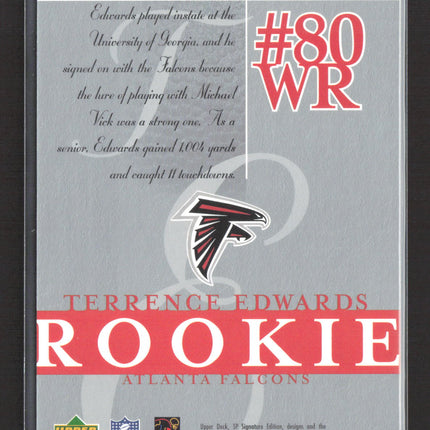 2003 Upper Deck SP Signature Edition Terrence Edwards #151 681/750
