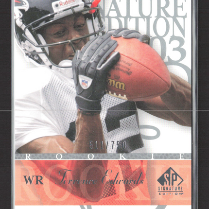 2003 Upper Deck SP Signature Edition Terrence Edwards #151 511/750