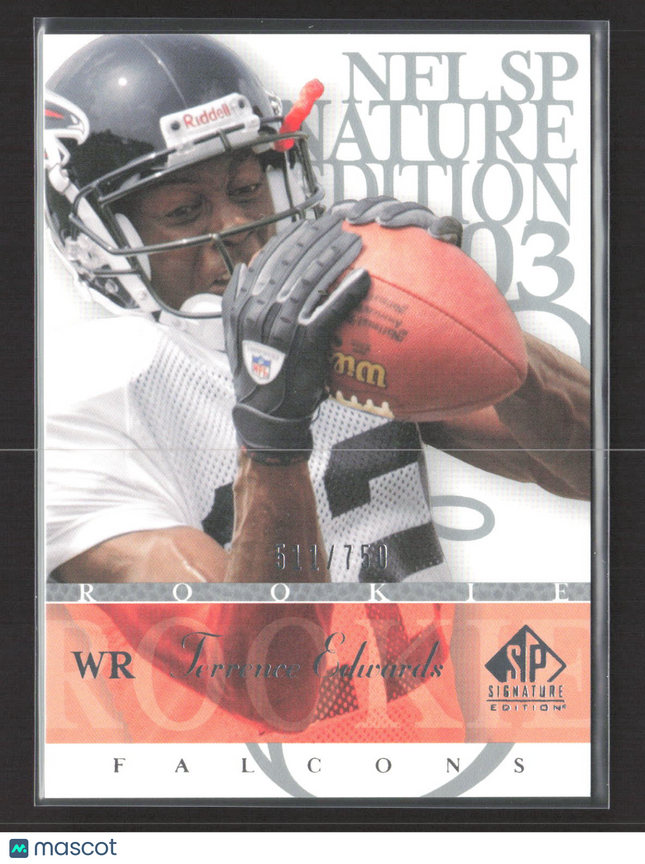 2003 Upper Deck SP Signature Edition Terrence Edwards #151 511/750