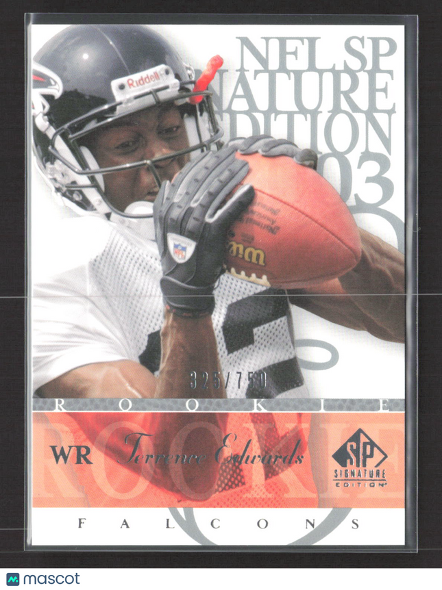 2003 Upper Deck SP Signature Edition Terrence Edwards #151 325/750
