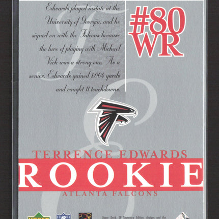 2003 Upper Deck SP Signature Edition Terrence Edwards #151 325/750