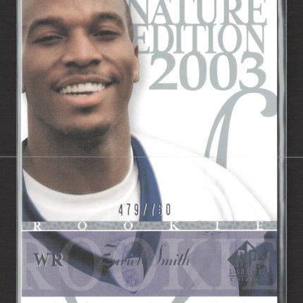 2003 Upper Deck SP Signature Edition Zuriel Smith #150 479/750