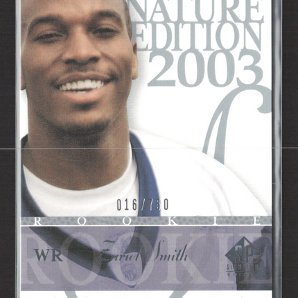 2003 Upper Deck SP Signature Edition Zuriel Smith #150 016/750