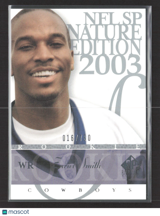 2003 Upper Deck SP Signature Edition Zuriel Smith #150 016/750