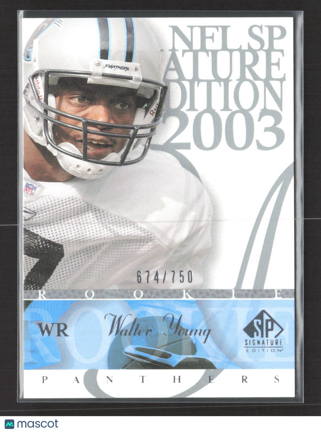 2003 Upper Deck SP Signature Edition Walter Young #146 674/750