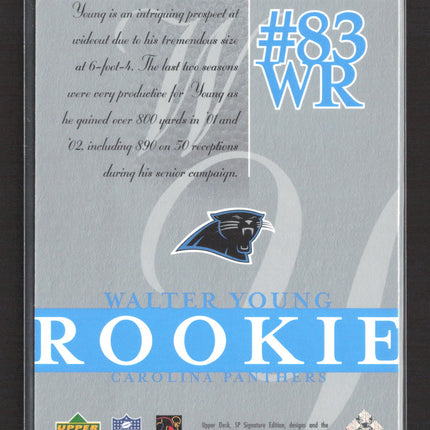 2003 Upper Deck SP Signature Edition Walter Young #146 038/750