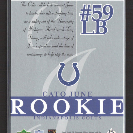 2003 Upper Deck SP Signature Edition Cato June #160 632/750