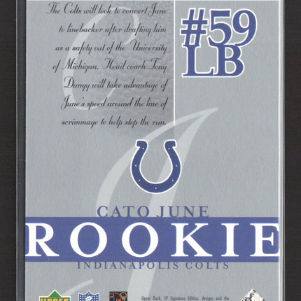 2003 Upper Deck SP Signature Edition Cato June #160 297/750