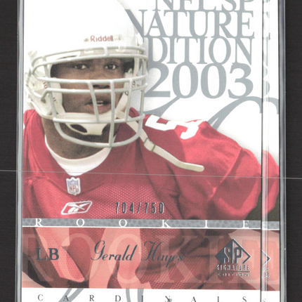 2003 Upper Deck SP Signature Edition Gerald Hayes #145 704/750