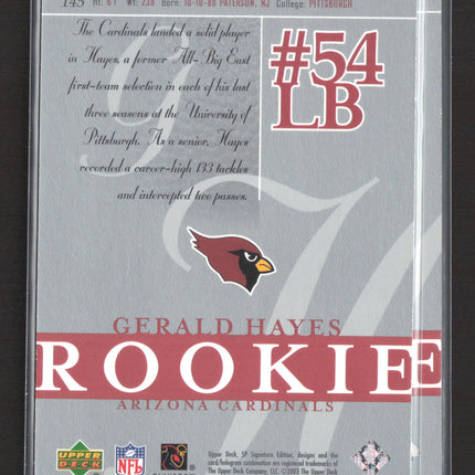 2003 Upper Deck SP Signature Edition Gerald Hayes #145 704/750