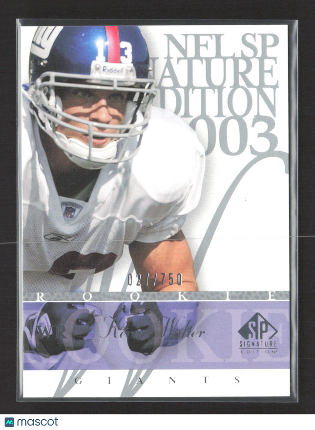 2003 Upper Deck SP Signature Edition Kevin Walter #144 021/750