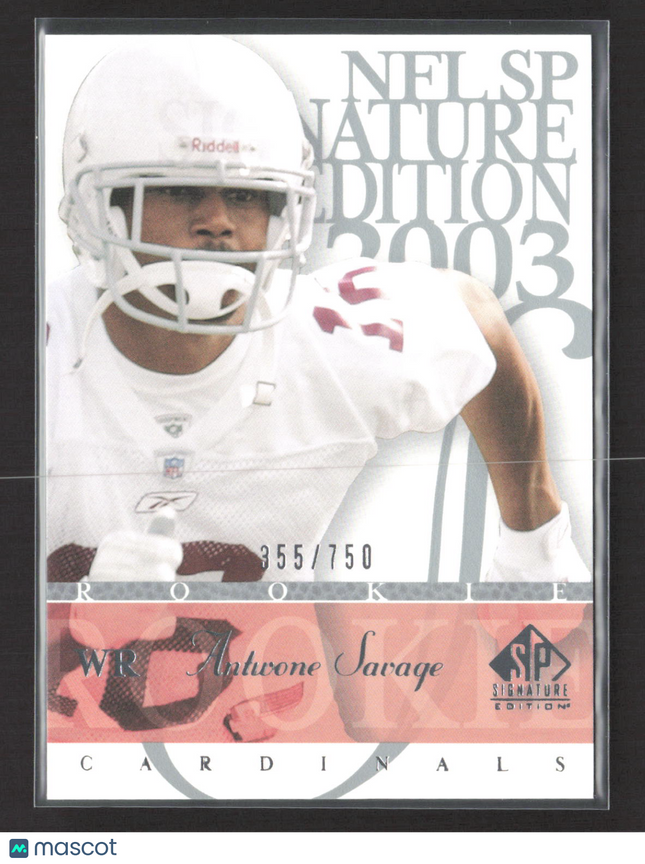 2003 Upper Deck SP Signature Edition Antwone Savage #142 355/750