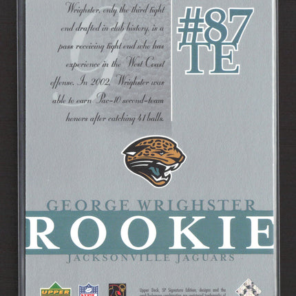 2003 Upper Deck SP Signature Edition George Wrightster #141 510/750