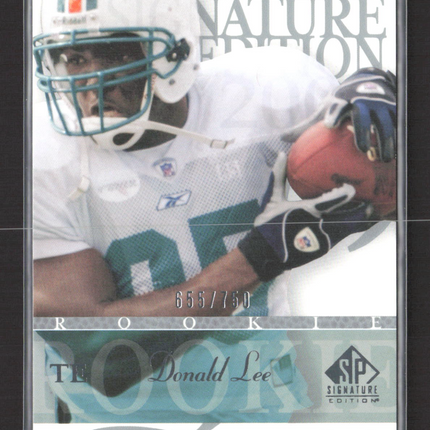 2003 Upper Deck SP Signature Edition Donald Lee #140 655/750