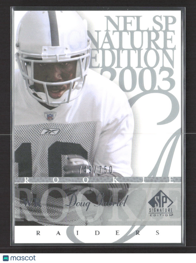 2003 Upper Deck SP Signature Edition Doug Gabriel #137 749/750